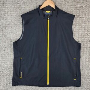 Polo Golf Ralph Lauren Mens Black Vest Zip Packable Water Resistant Golf Size XL
